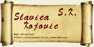 Slavica Kojović vizit kartica